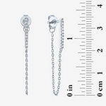 Diamond Addiction 1/10 CT. T.W. Genuine White Diamond Sterling Silver Drop Earrings