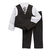 Van Heusen Little & Big Boys 4-pc. Suit Set, Color: Pecan Pie