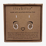 Itsy Bitsy Made With Recycled Sterling Silver 2 Pair Earring Set