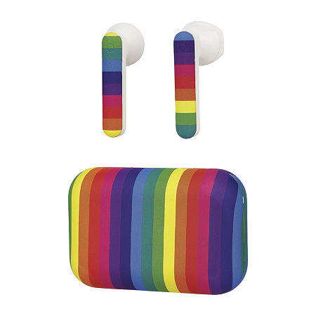 True Wireless Rainbow Long Stem Earbuds With Charging Case, One Size, Multiple Colors