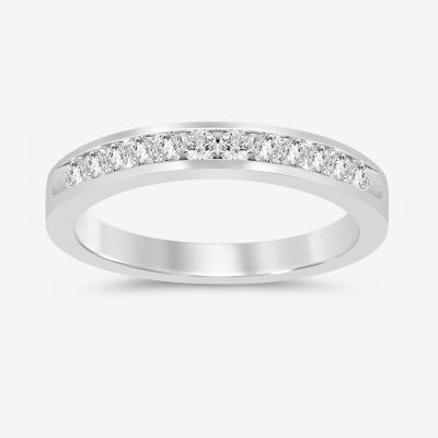 (I / Si2) 1/2 CT. T.W. Lab Grown White Diamond 14K Gold Wedding Band