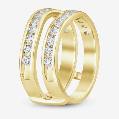 (I / Si2) Womens 1 CT. T.W. Lab Grown White Diamond 14K Gold Band