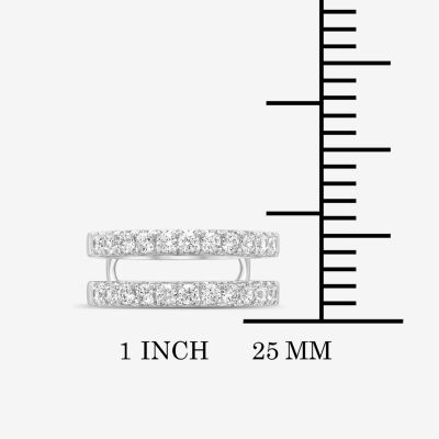 (I / Si2) Womens 1 CT. T.W. Lab Grown White Diamond 14K White Gold Band