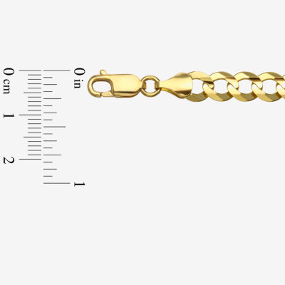 14K Yellow Gold 7MM Curb Necklace