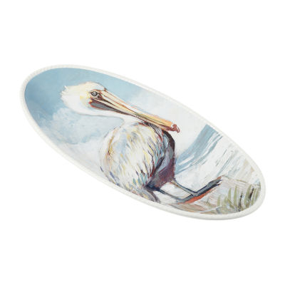 Certified International Shorebirds Serving Platter