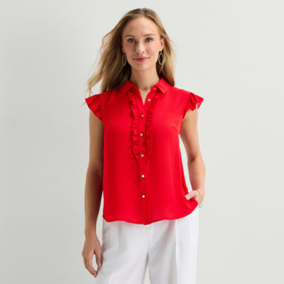 Liz Claiborne Womens Sleeveless Blouse