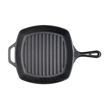 Lodge Cast Iron 10.5 Round Cast Iron Griddle in Black