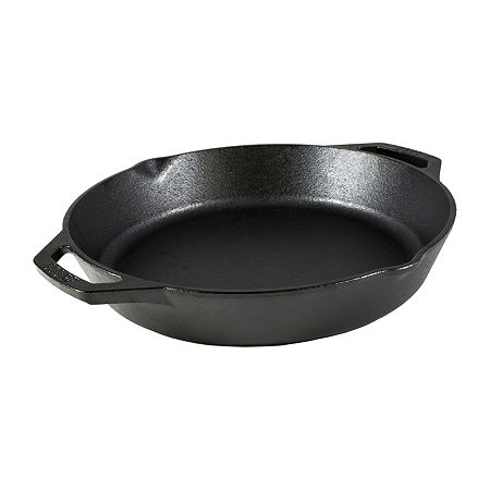 Lodge Cookware 12.5 Cast Iron Skillet Dual Handle, One Size, Black