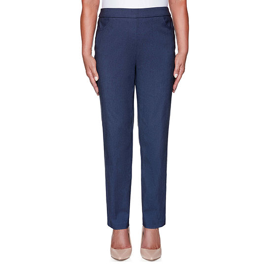 Alfred Dunner Classics Womens Slim Pull-On Pants