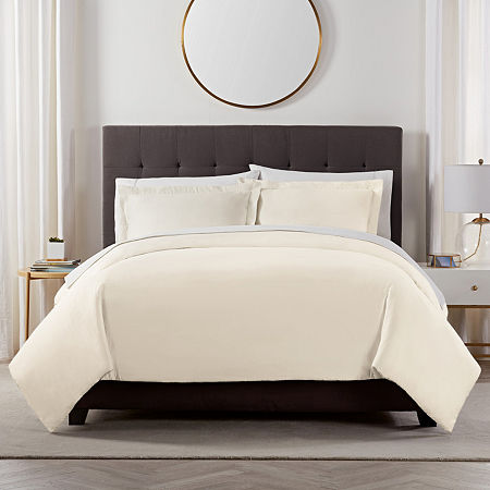 Serta X Comfort 3-pc. Duvet Cover Set, One Size, Beige