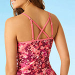 Free Country Stretch Floral Tankini Swimsuit Top