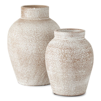 Linden Street Textured Vase Collection, Color Natural JCPenney
