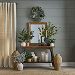Linden Street Frosted Wooden Decorative Hurricane Collection