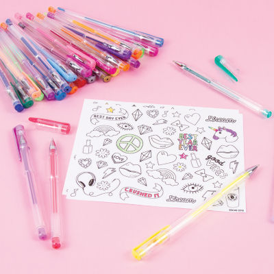 Three Cheers For Girls Gel Pen - 30 Piece Set 30-pc. Craft Kit