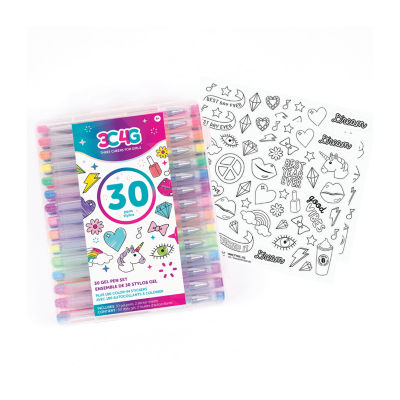 Three Cheers For Girls Gel Pen - 30 Piece Set 30-pc. Craft Kit