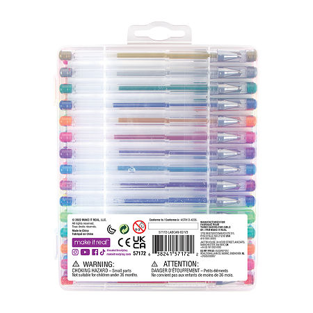 Three Cheers For Girls Gel Pen - 30 Piece Set 30-pc. Craft Kit, One Size, Multiple Colors