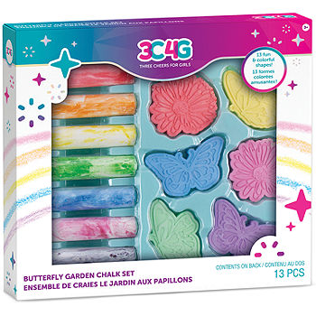 Three Cheers For Girls 3C4G Unicorn Rainbow Magic Chalk 9 Piece