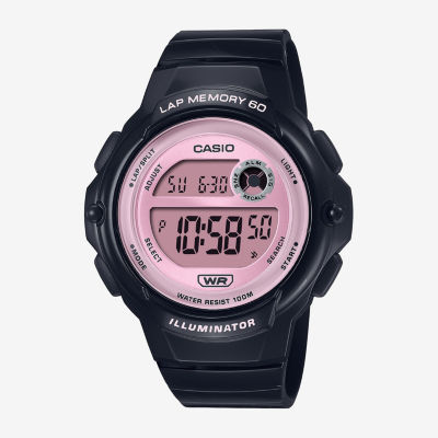 Casio Womens Digital Black Strap Watch Lws1200h-1a2v