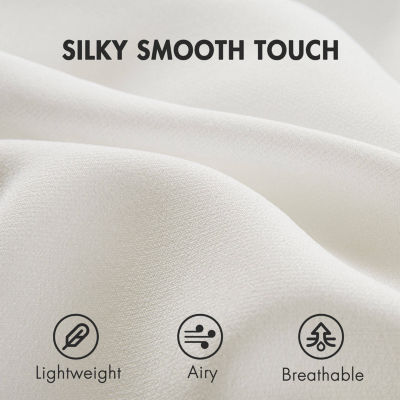 Madison Park Lexus Rod Pocket Back Tab Light-Filtering Set of 2 Curtain Panel