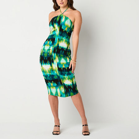 Bold Elements Womens Geometric Bodycon Dress