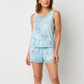 Ambrielle Womens Rib Sleeveless 2-pc. Pajama Sets