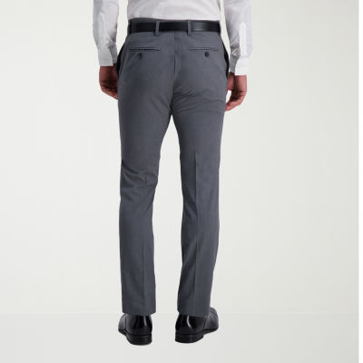 Haggar JMH 4 Way Stretch Ultra Mens Stretch Fabric Super Slim Fit Flat Front Suit Pant