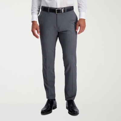 Haggar JMH 4 Way Stretch Ultra Mens Stretch Fabric Super Slim Fit Flat Front Suit Pant