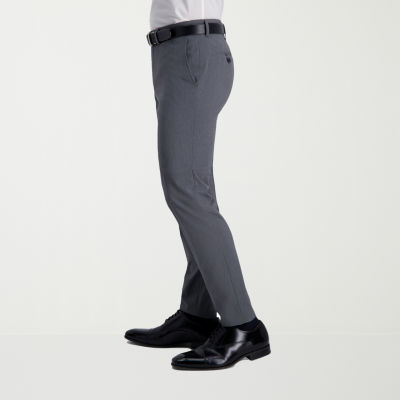 Haggar JMH 4 Way Stretch Ultra Mens Stretch Fabric Super Slim Fit Flat Front Suit Pant