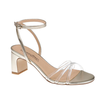 American Glamour Badgley Mischka Womens Maeve Heeled Sandals