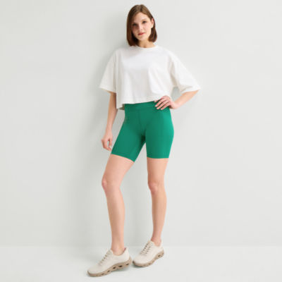 Xersion EverUltra™ Womens 8" High Rise Stretch Fabric Quick Dry Bike Short