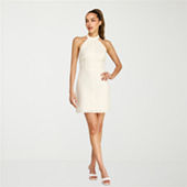 Black Label by Evan-Picone Sleeveless Fit & Flare Dress, 12 , White