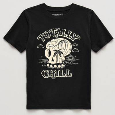 Thereabouts Little & Big Kid Boys Easy-on + Easy-off Sensory Friendly Crew Neck Short Sleeve Adaptive Regular Fit Graphic T-Shirt