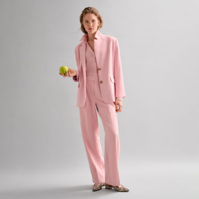 Worthington Silver Pink Relaxed Fit Blazer and Everyday Pant