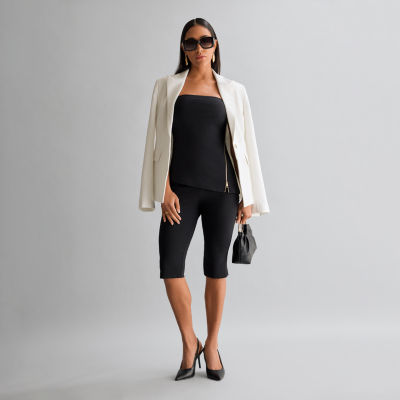 Bold Elements Regular Fit Suit Jacket & Capri Pants
