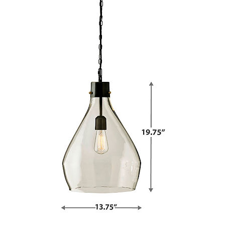 Signature Design By Ashley Avalbane Pendant Light, One Size, Gray