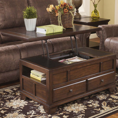 Signature Design by Ashley® Gately 2-Drawer Lift-Top Coffee Table
