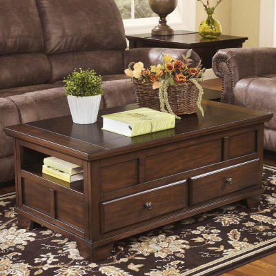 Signature Design by Ashley® Gately 2-Drawer Lift-Top Coffee Table