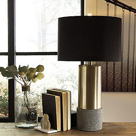 Signature Design By Ashley Jacek 2-pc. Metal Table Lamp, One Size, Gray