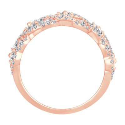 1 3/4 CT. T.W. Natural White Diamond 10K Rose Gold Anniversary Band