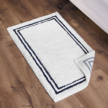Striped Red Ultra Soft Bathroom Rugs and Mats Set 3 Pieces