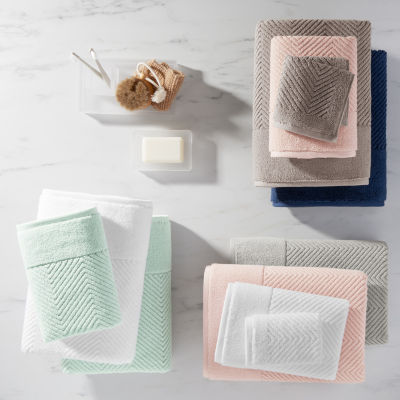 Fieldcrest Luxury Egyptian Cotton Loops Sculpted Bath Towel