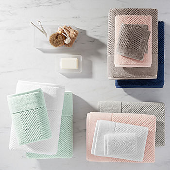 Fieldcrest Luxury Egyptian Cotton Loops Sculpted Bath Towel, Color
