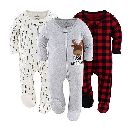 The Peanutshell Baby Unisex 3-pc. Sleep and Play, Newborn, Red