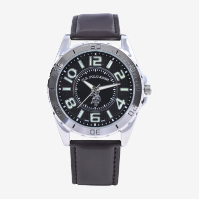 U.S. Polo Assn. Mens Brown Strap Watch Usc50003jc