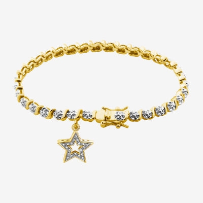 Sparkle Allure 14k Gold Over Bronze Diamond Accent 7.25 Inch Round Star