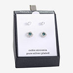 Sparkle Allure 2 Pair Cubic Zirconia Earring Set