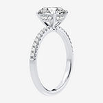 Signature By Modern Bride Womens 2 1/4 CT. T.W. Lab Grown White Diamond 14K White Gold Round Engagement Ring