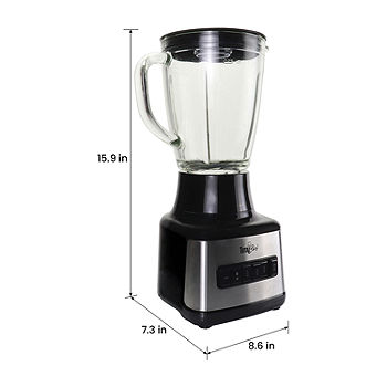 BLACK & DECKER 6-Cup Stainless Steel Glass Blender in the Blenders  department at