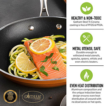 Gotham Steel 12.5 In. Copper Ceramic Non-Stick Fry Pan - Taylor's Do it  Center