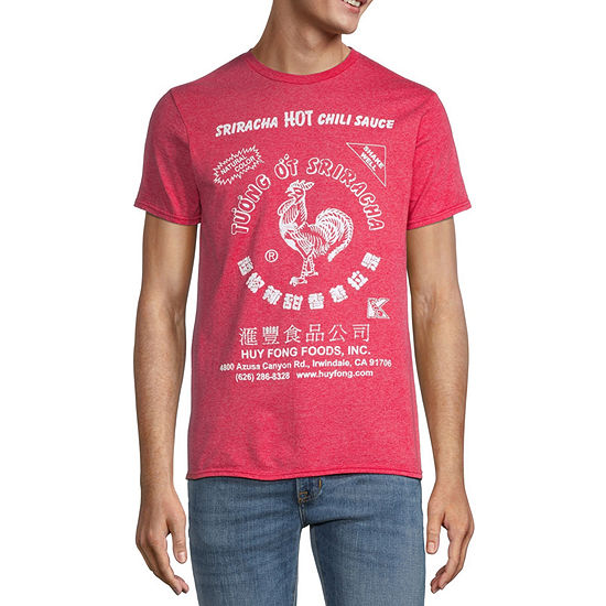 Sriracha Logo Mens Crew Neck Short Sleeve Regular Fit Graphic T-Shirt